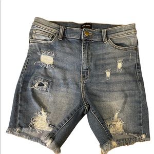 Poison Mushroom denim short distressed Size M excellent condition